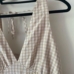 Old Navy Gingham Midi Dress